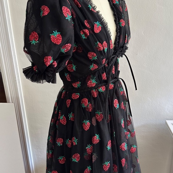 Lirika Matoshi Strawberry Dress Medium Black - Picture 5 of 12